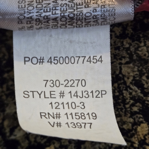 Worthington Petite Modern Fit Gray White Pinstripe Wide-Leg Trousers Women's 14P - Picture 10 of 15